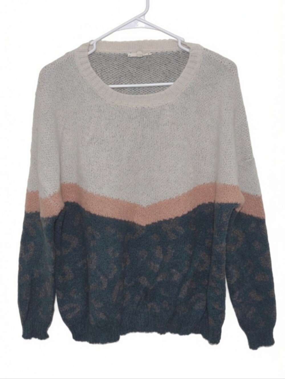 Easel Los Angeles animal print oversized sweater Size Small
